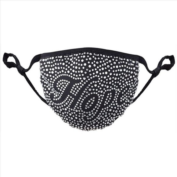 Austrian Crystal Face Mask - Picture 3 of 4